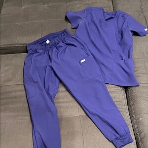 Women's Purple Scrub Set
